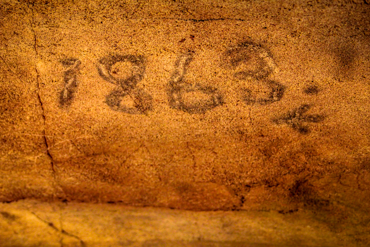 Civil War-era Graffiti at Craighead Caverns in Sweetwater TN