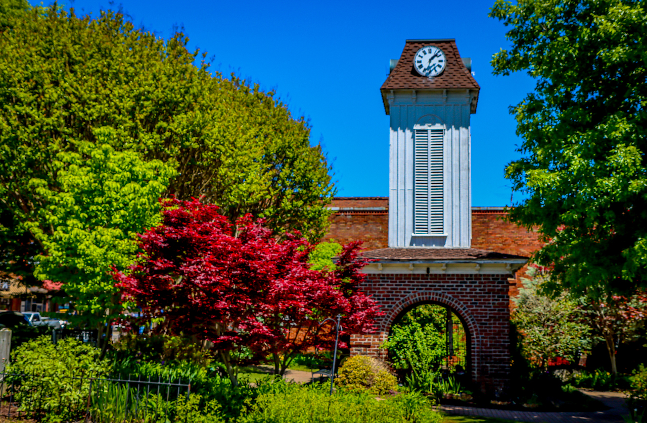 Clocktower in Downtown Franklin NC