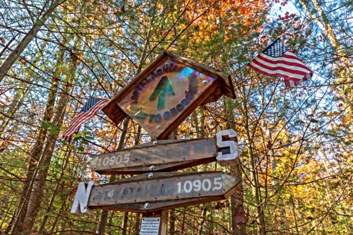 Blue Ridge Mountains Pennsylvania - Halfway Point on the Appalachian Trail in Michaux Forest, PA