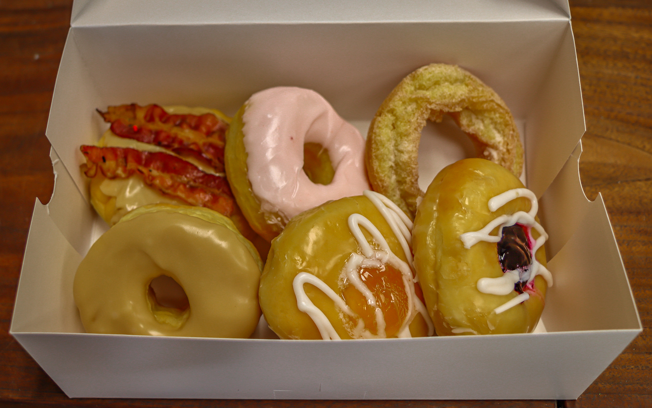 Breakfast at Just Donuts, one of the best restaurants in Franklin NC