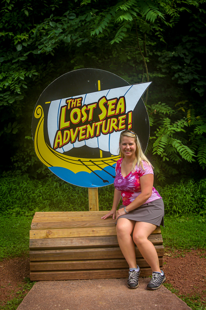 Mary Gabbett at the Lost Sea Adventure Caverns in Tennessee
