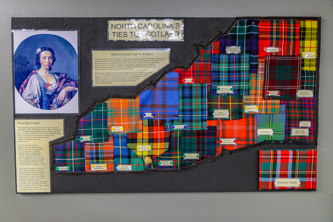 NC Ties to Scotland at Scottish Tartans Museum in Franklin NC