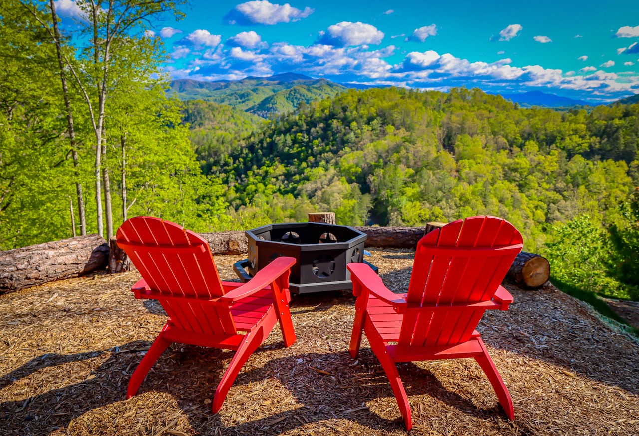 Scenic Views from the RiverDance Cabins in Hot Springs NC