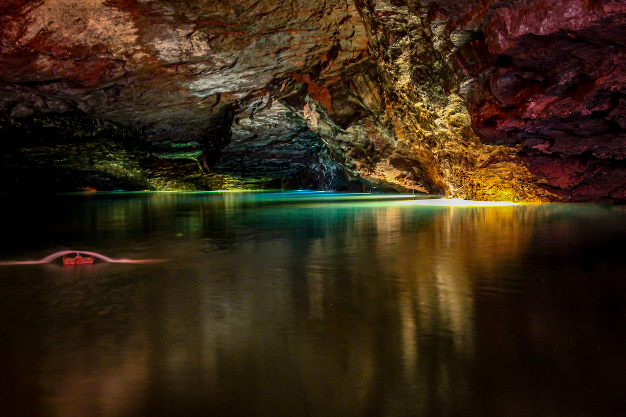 Underground Lake at Lost Sea Adventure Caverns in Tennessee