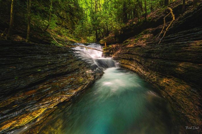Waterfalls in VA- The Devils Bathtub & Waterfall