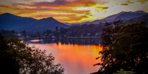 Perfect Sunset on Lake Junaluska in Waynesville NC