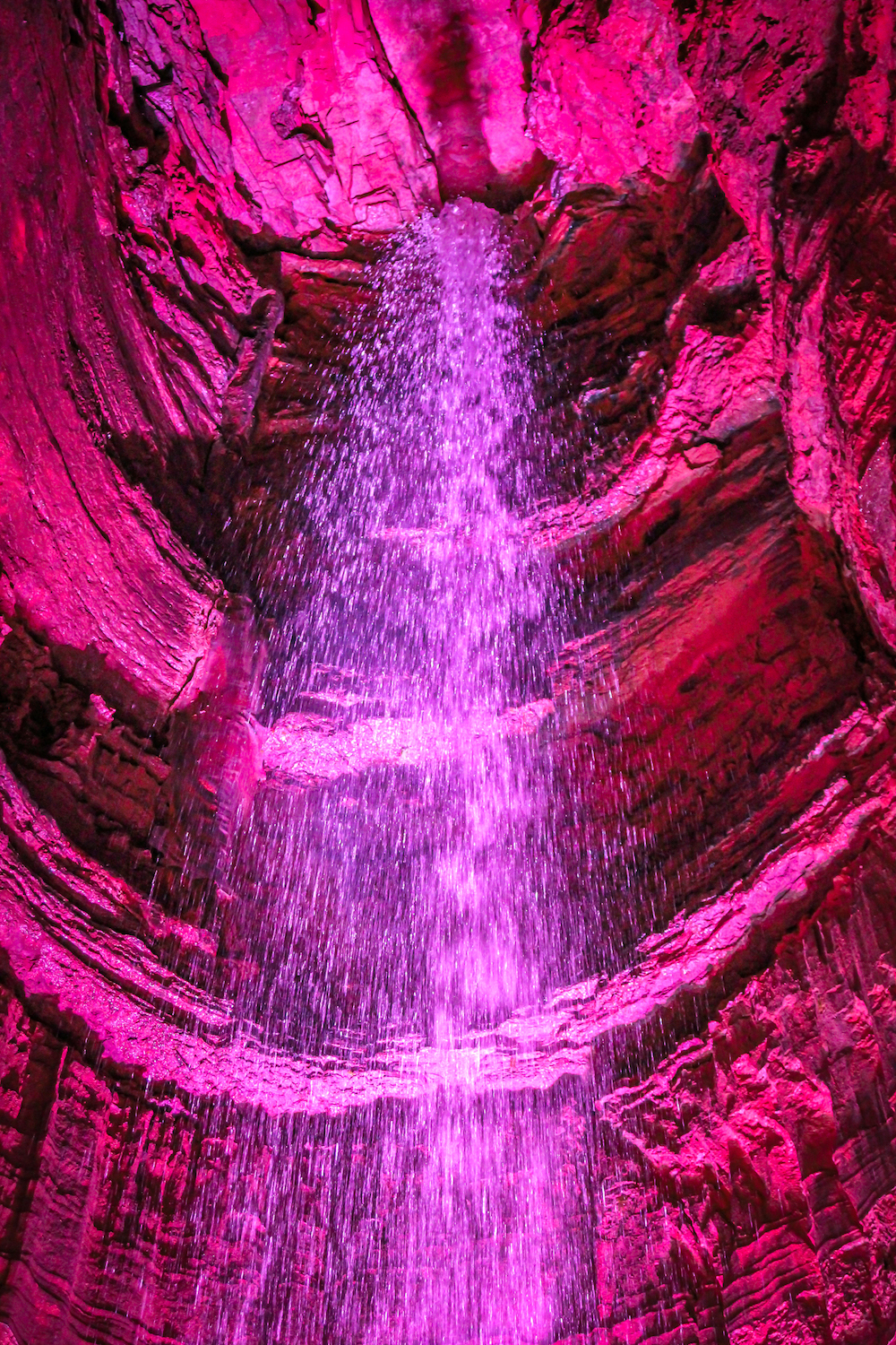 Pink Ruby Falls Waterfalls in Chattanooga TN