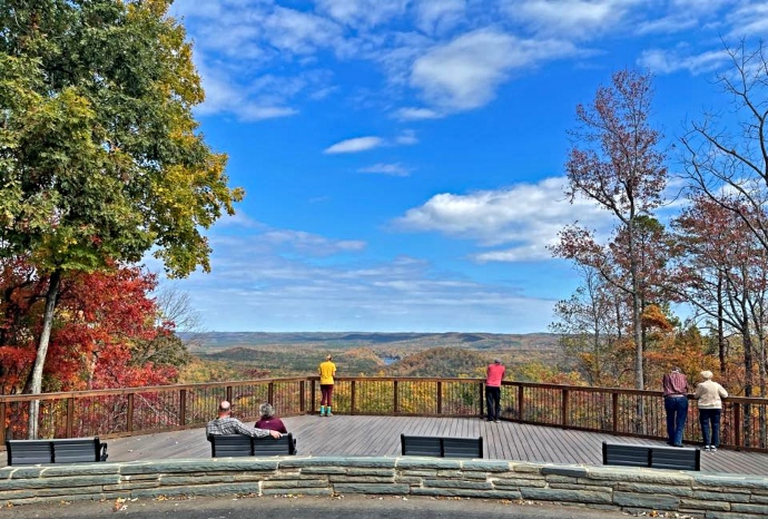 hiking near Charlotte NC - Fall Mountain Trail Loop (Morrow Mountain State Park)