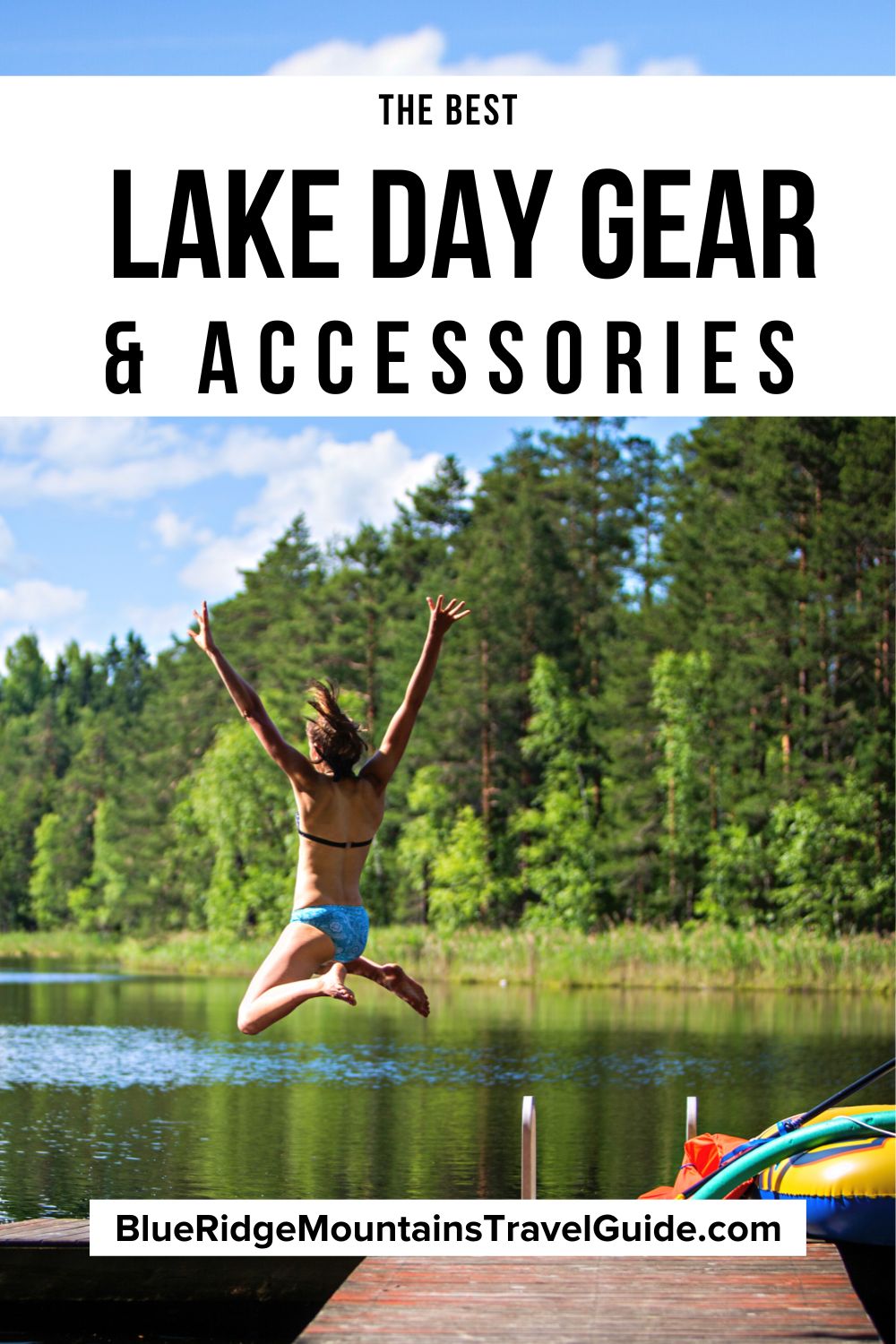 A guide to the Best Lake Day Gear and Lake Accessories for Summer, from grills and cooler bags to sunglasses, swimsuits, water shoes, and more.
