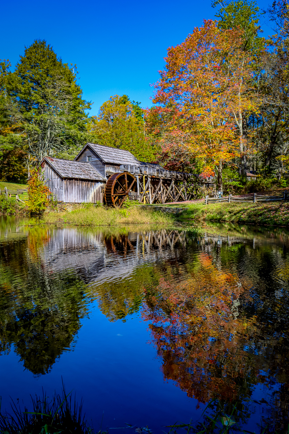Mabry Mill in Fall Blue Ridge Parkway 