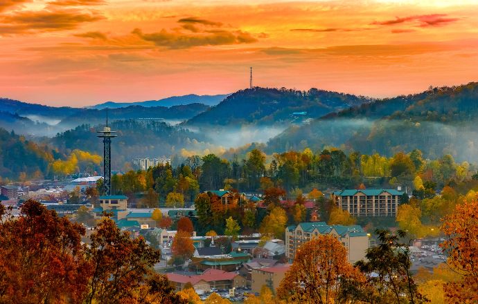 Gatlinburg TN in fall
