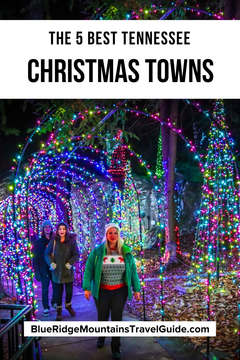 The 5 Best Christmas Towns in Tennessee to Visit for the holidays, including an overview of all their most popular Christmas events.