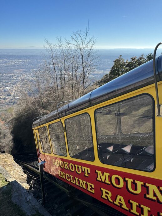 Chattanooga viewed from the Lookout Mountain Incline Railway at the Summit