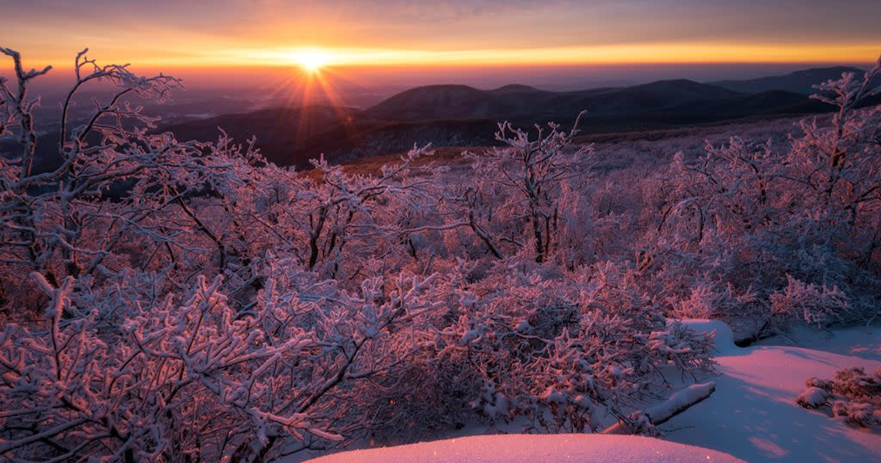 Shenandoah National Park during Winter in Virginia