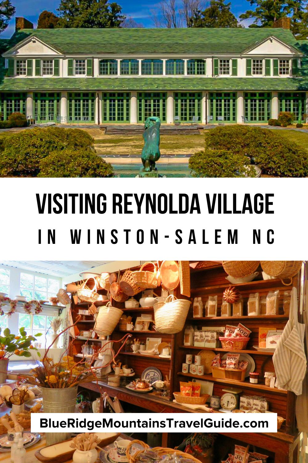 Exploring Reynolda Village in Winston Salem NC, including history and info on all the best restaurants, shops, and other must-see highlights. | shops at reynolda village | reynolda library | reynolda manor library | village tavern in reynolda village | reynolda village restaurants | reynolda church | reynolda house | reynolda gardens | best things to do in winston salem nc | attractions in winston salem | what to do in winston salem | winston salem attractions |