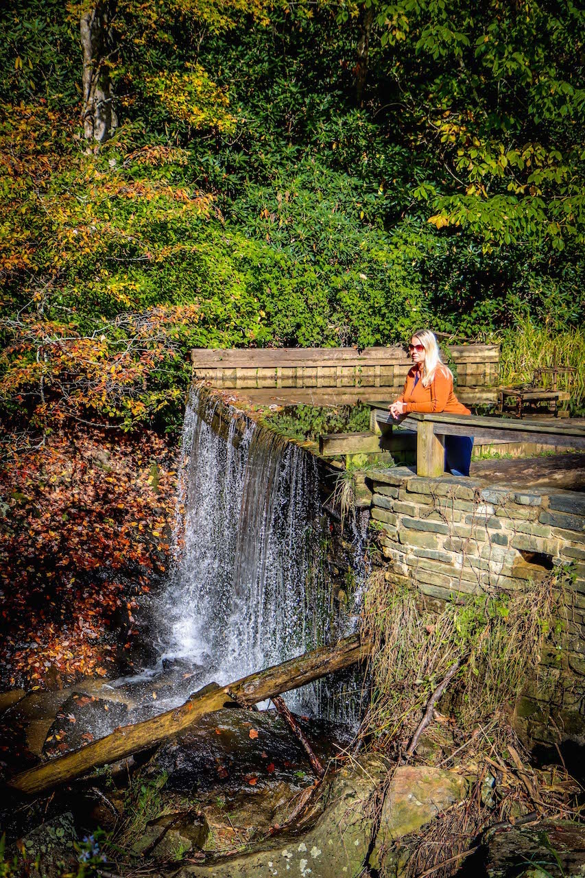 Rakes Mill Pond Overlook on the Blue Ridge Parkway in Virginia