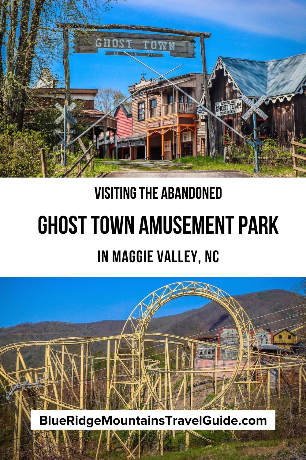 Visiting the abandoned Ghost Town amusement park in Maggie Valley NC, including some history, exclusive photos of the park and ongoing legal battles.