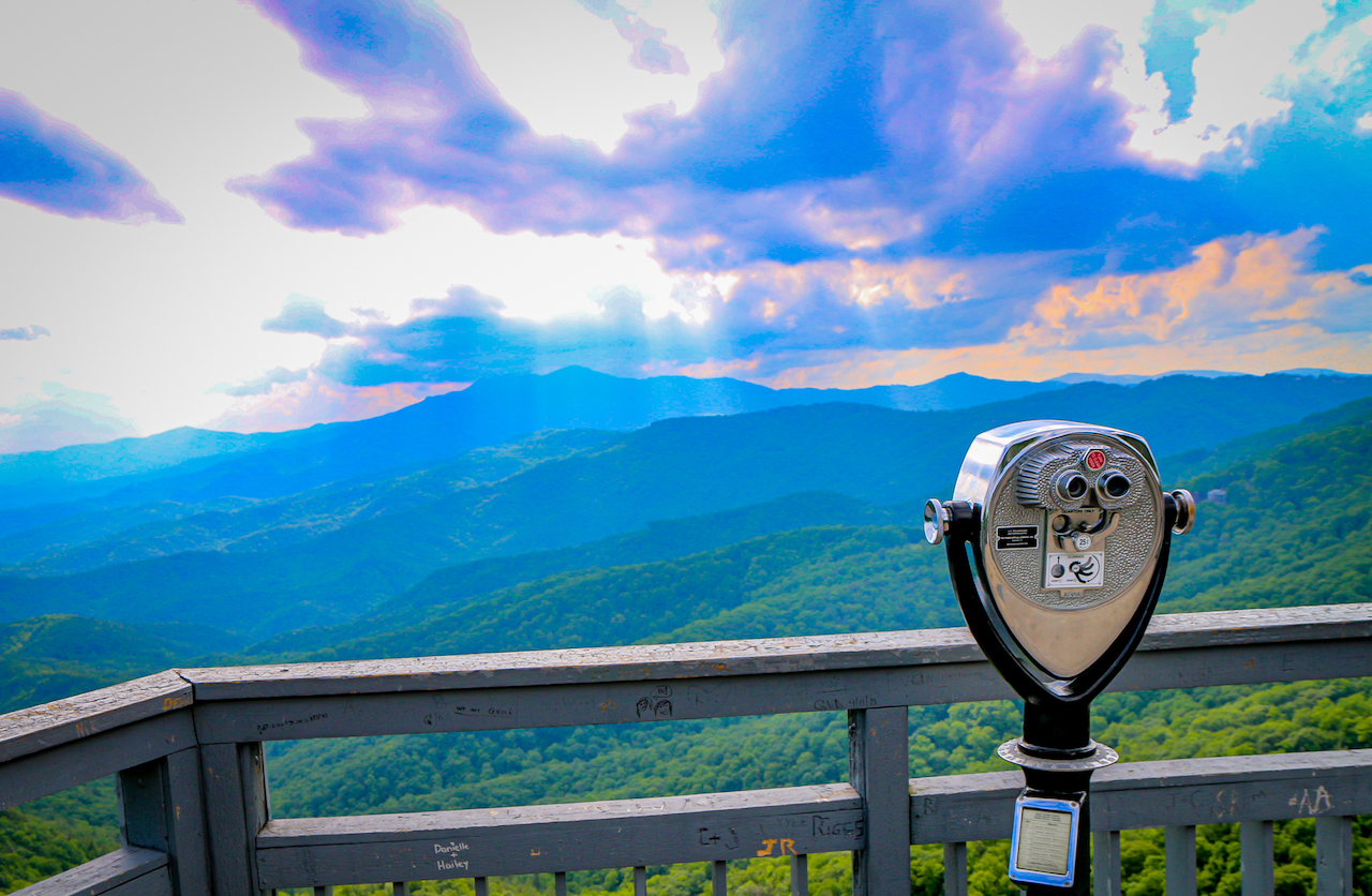 Viewfinder at the Blowing Rock in Blowing Rock NC