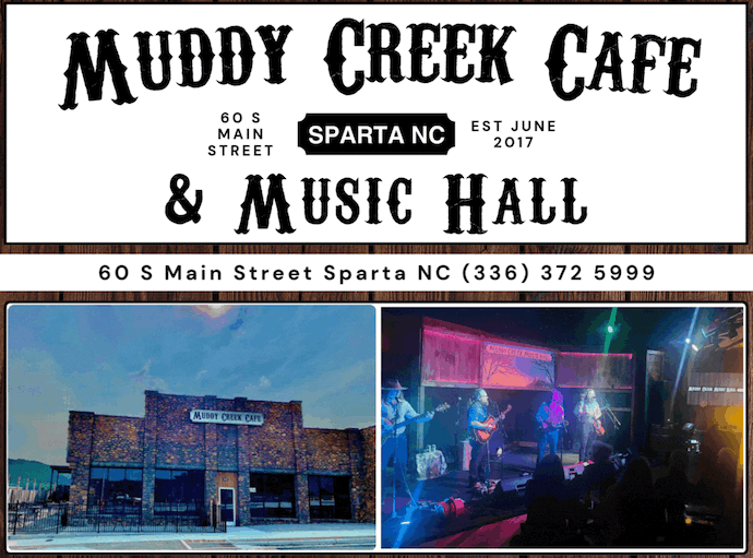 Muddy Creek Cafe & Music Hall in Sparta NC