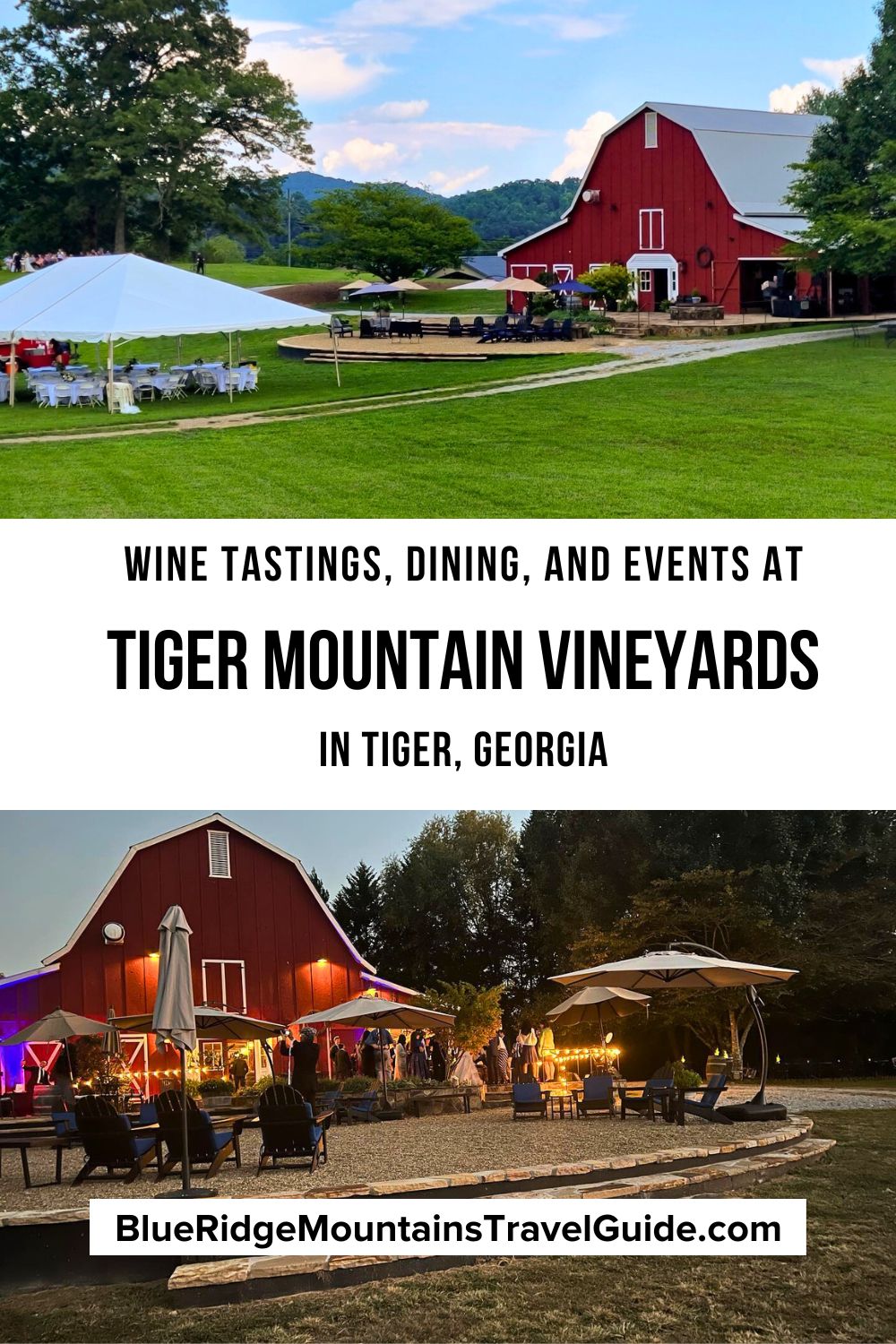 A guide to visiting Tiger Mountain Vineyards in Tiger GA, including the property's history, wine tastings, dining options, and other special events. 