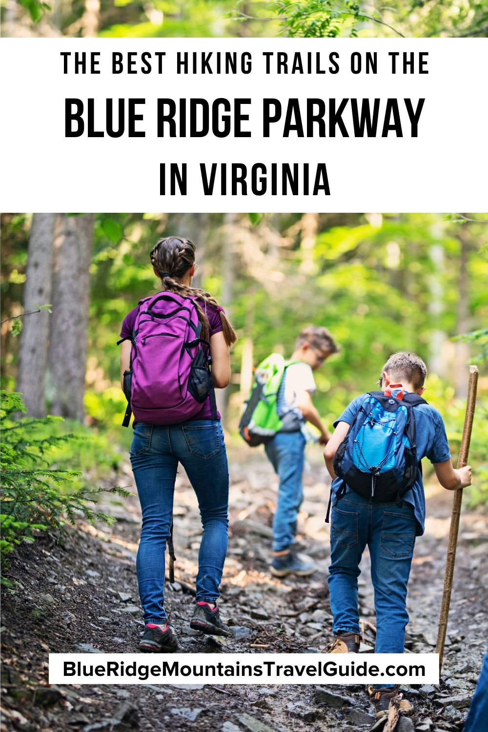 The Best Hiking Trails on the Blue Ridge Parkway in Virginia (& Nearby) including BRP Mileposts, trail mileage, difficulty, & trail highlights