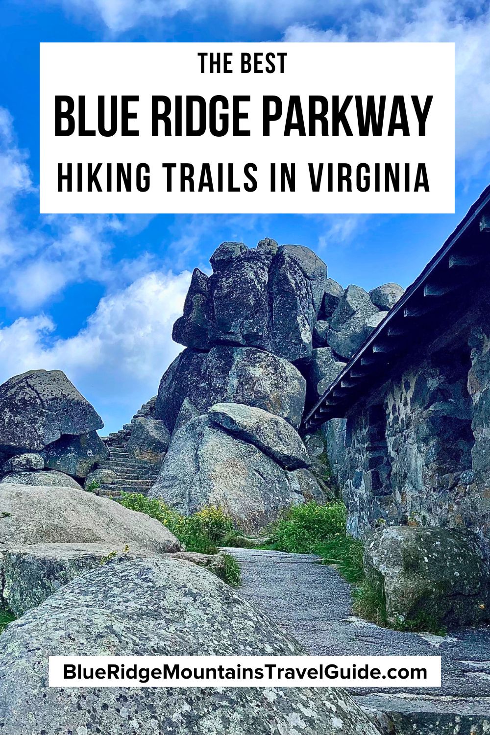The Best Hiking Trails on the Blue Ridge Parkway in Virginia (& Nearby) including BRP Mileposts, trail mileage, difficulty, & trail highlights