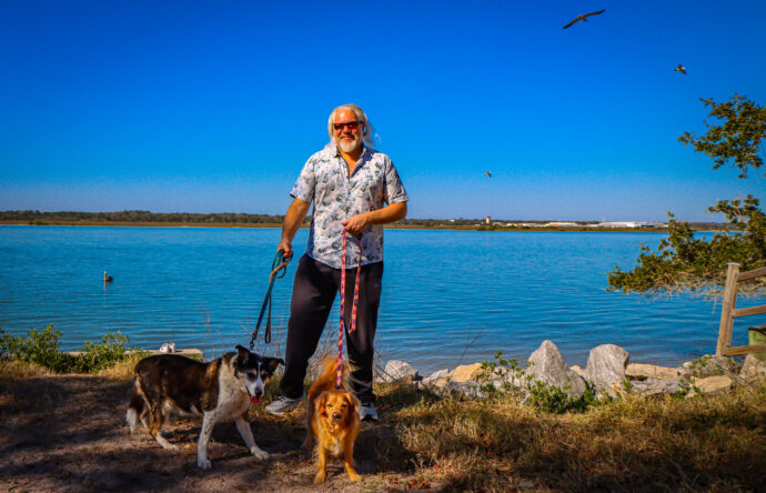 Bret with Dogs on the Bay in Vilano Beach FL