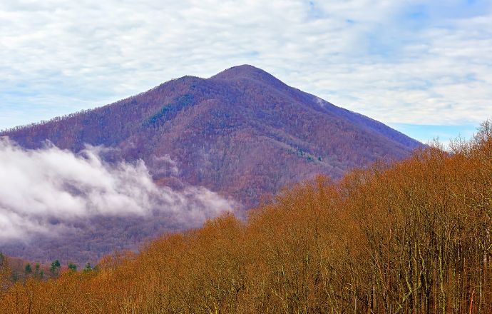 View of Flat Top Mountain Virginia Blue Ridge Parkway