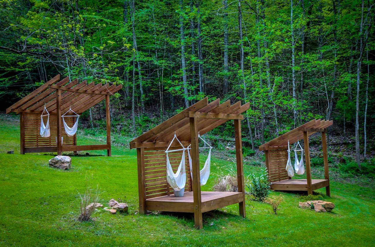 Hammock Swings at Lakeview at Fontana in Bryson City NC