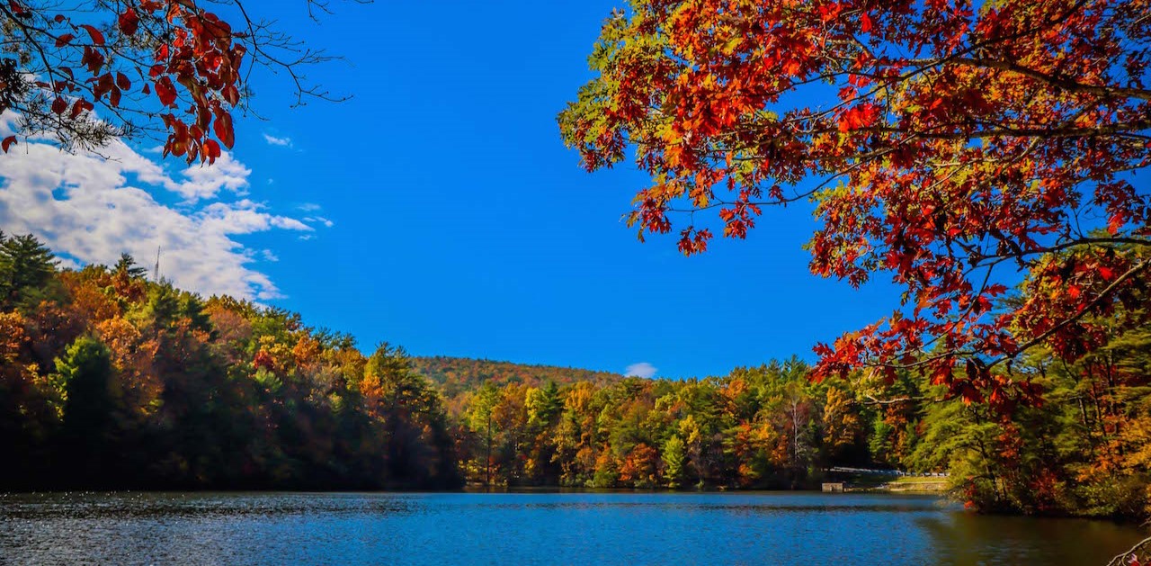 Fall Colors at Fort Mountain State Park Lake by Bret Love & Mary Gabbett