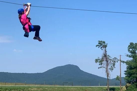 Ziplining in Floyd VA