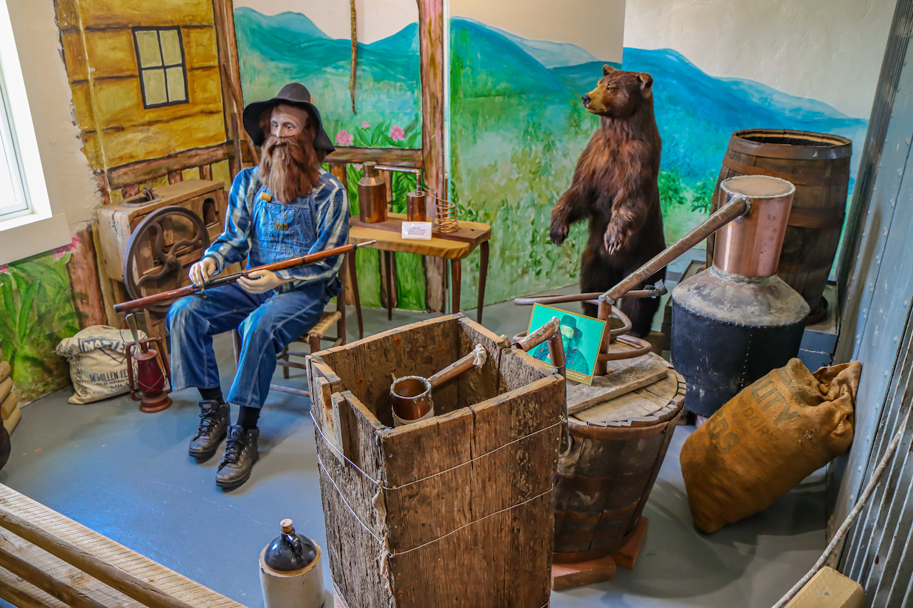 Exhibit at Clay County Historical & Arts Museum (aka Old Jail Museum) in Hayesville NC
