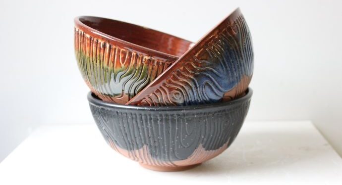Woodland Stew Bowl Cold Mountain Ceramics Shop Canton NC