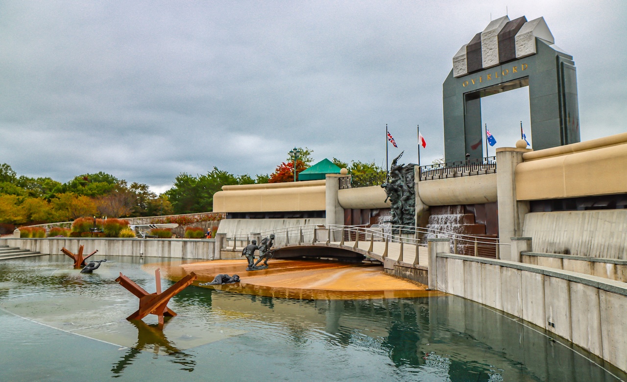Normandy Beach Scene at D-Day Memorial in Bedford VA