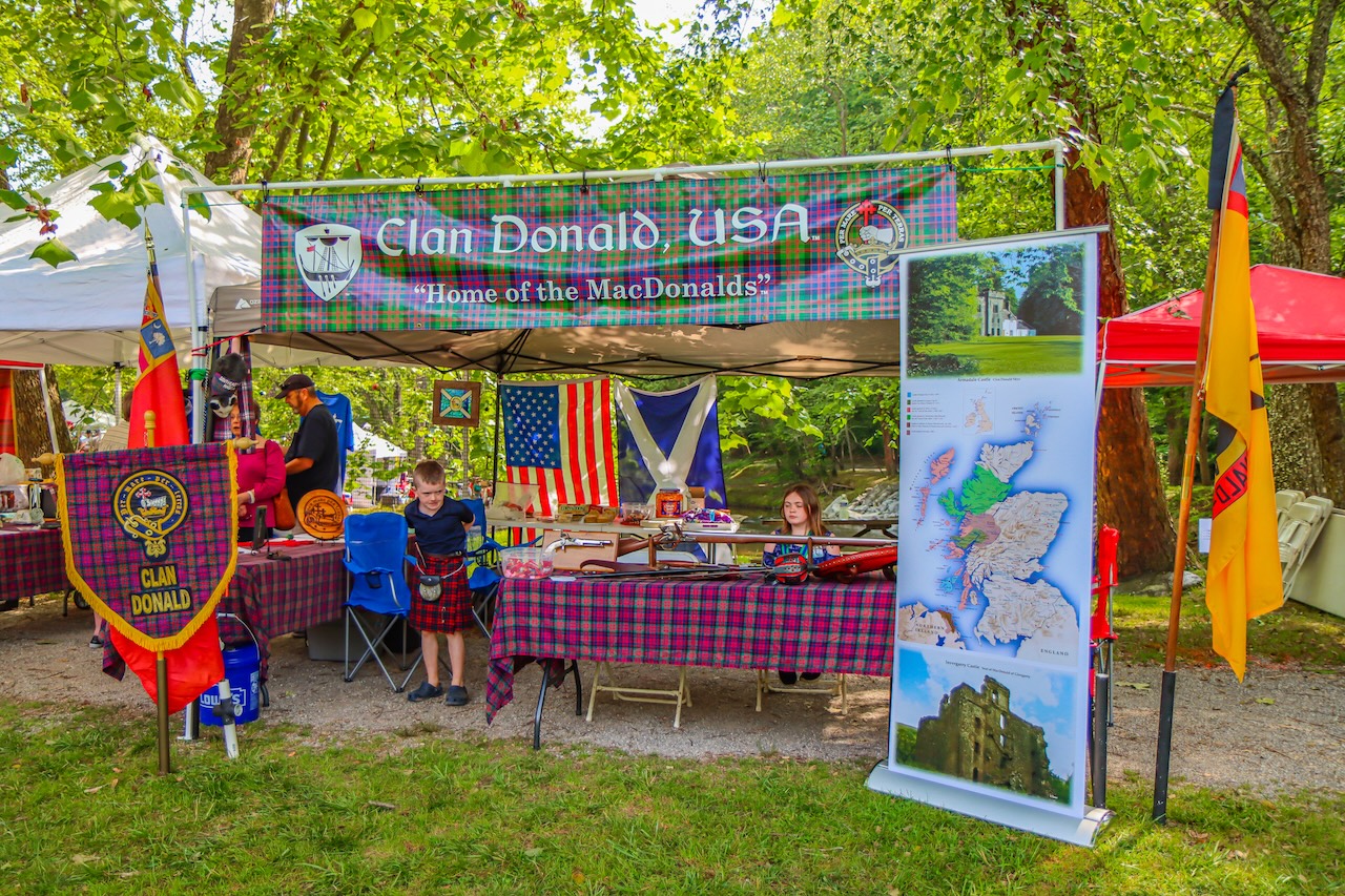 Clan Donald at Georgia Mountain Scottish Festival in Hiawassee GA