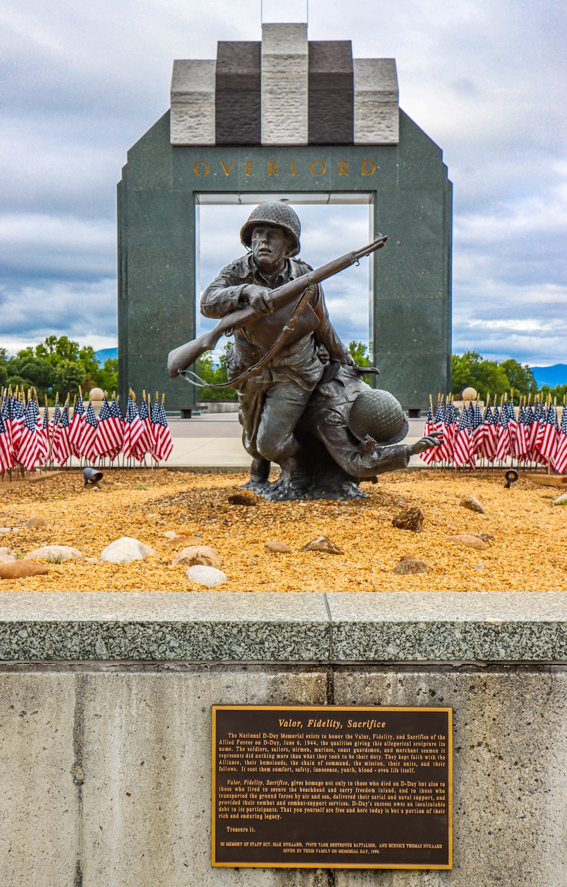 Estes Plaza Statue at the D-Day Memorial in Bedford VA 