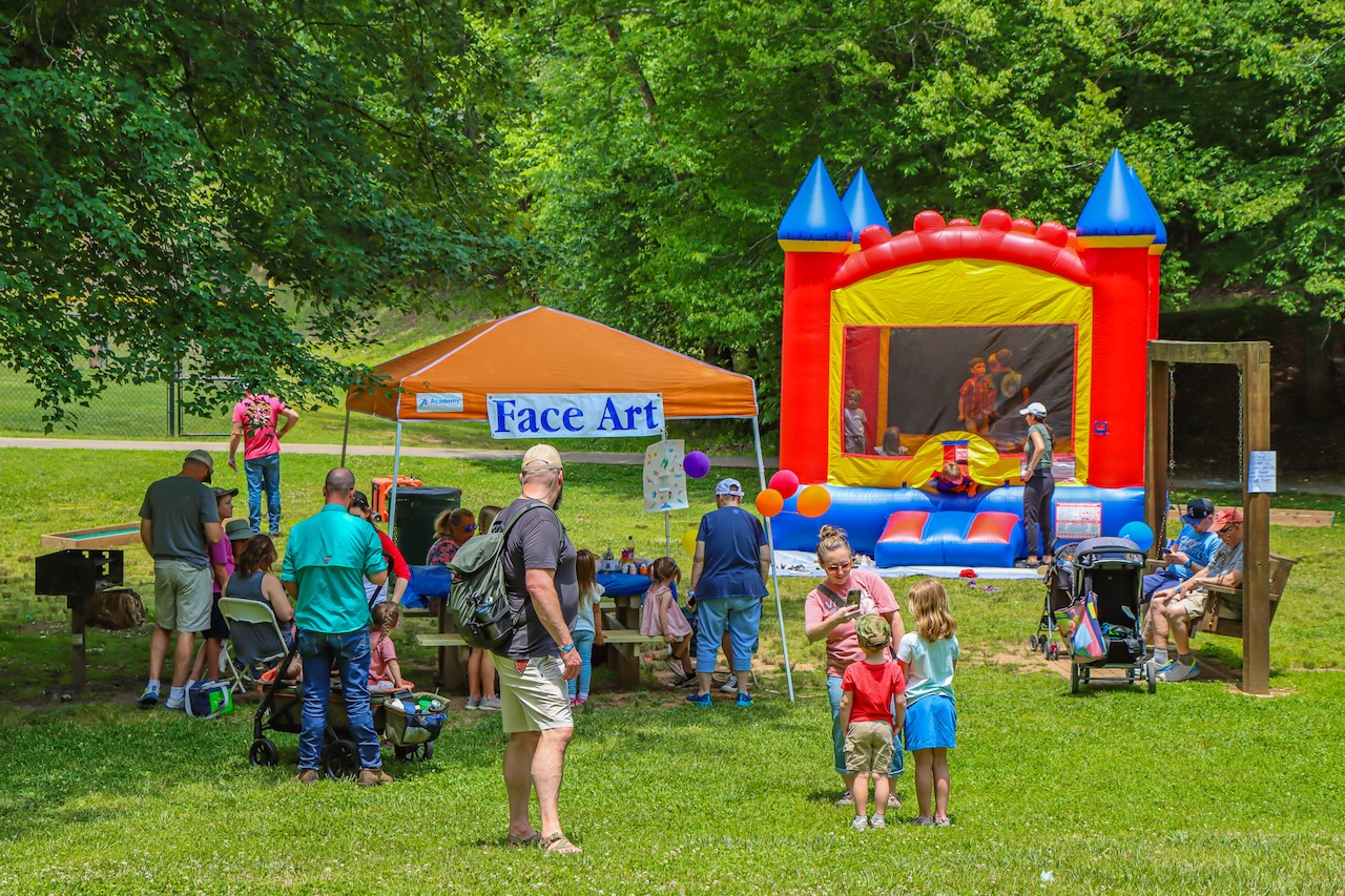 Kids Play Area at Georgia Mountain Scottish Festival in Hiawassee GA
