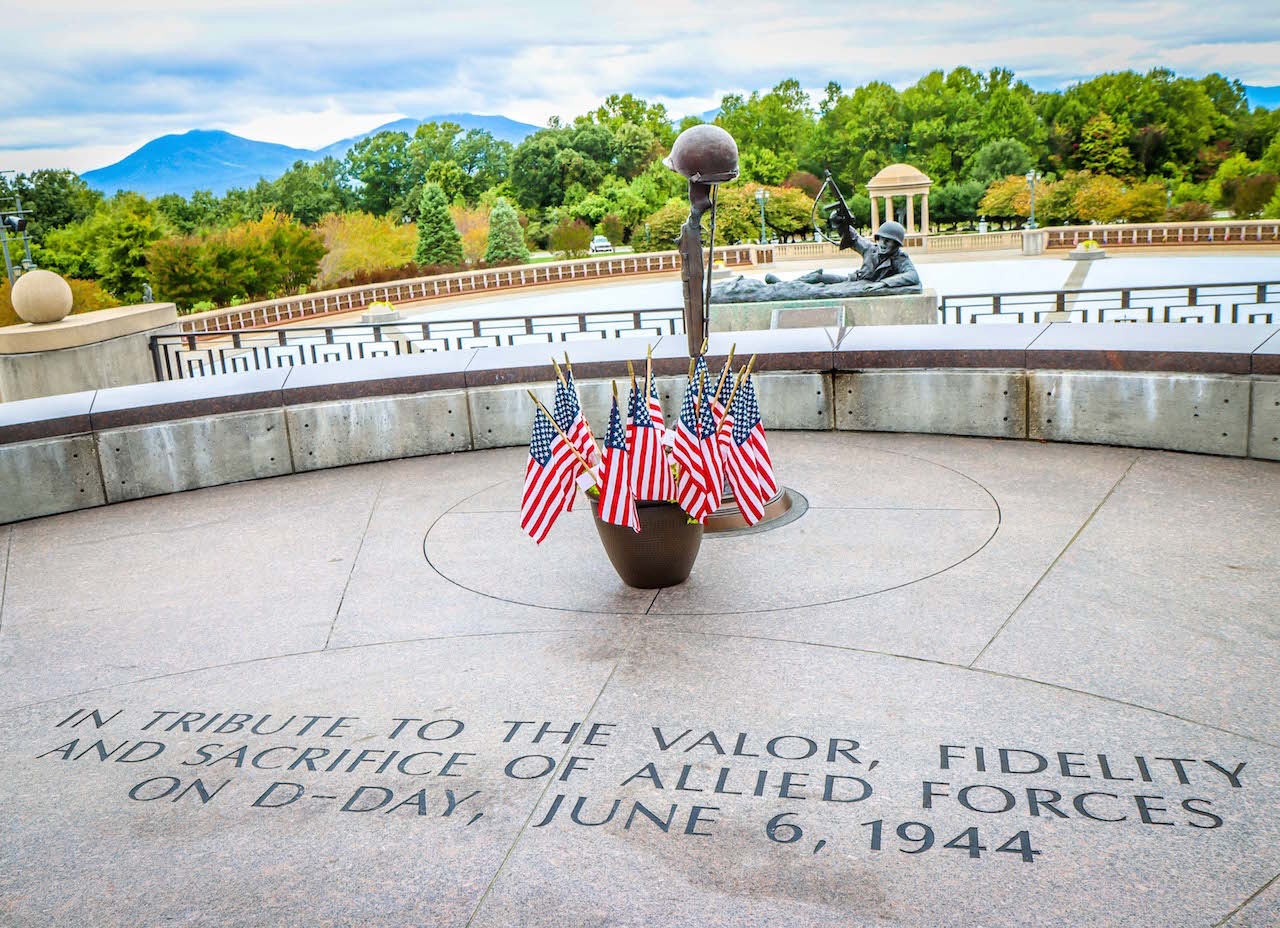 Tribute to WWII Veterans at National D-Day Memorial in Bedford VA