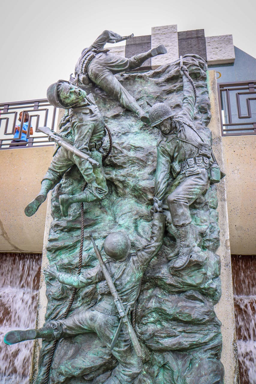 Statue at the National D-Day Memorial in Bedford VA