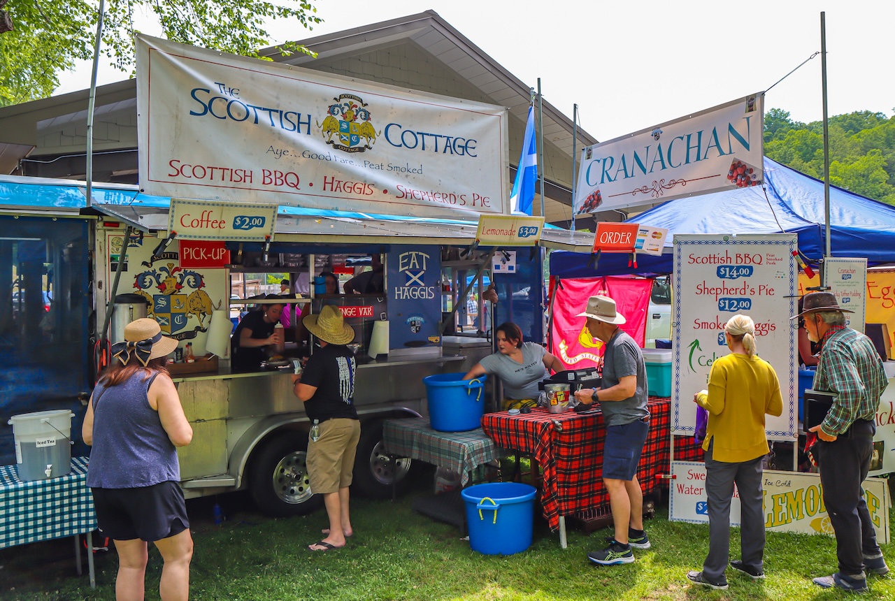 Scottish Food at Georgia Mountain Scottish Festival in Hiawassee GA