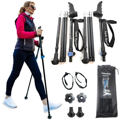 York Nordic Super Duty Swift Connect Travel Poles 