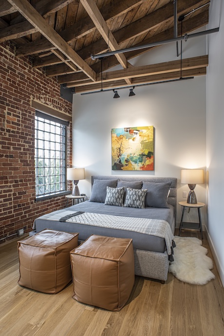Elevation Lofts Hotel in Asheville NC- Bedroom