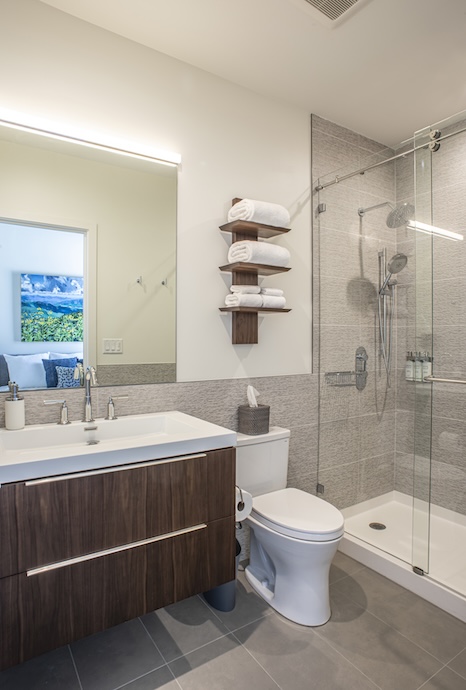 Elevation Lofts Hotel in Asheville NC- Bathroom